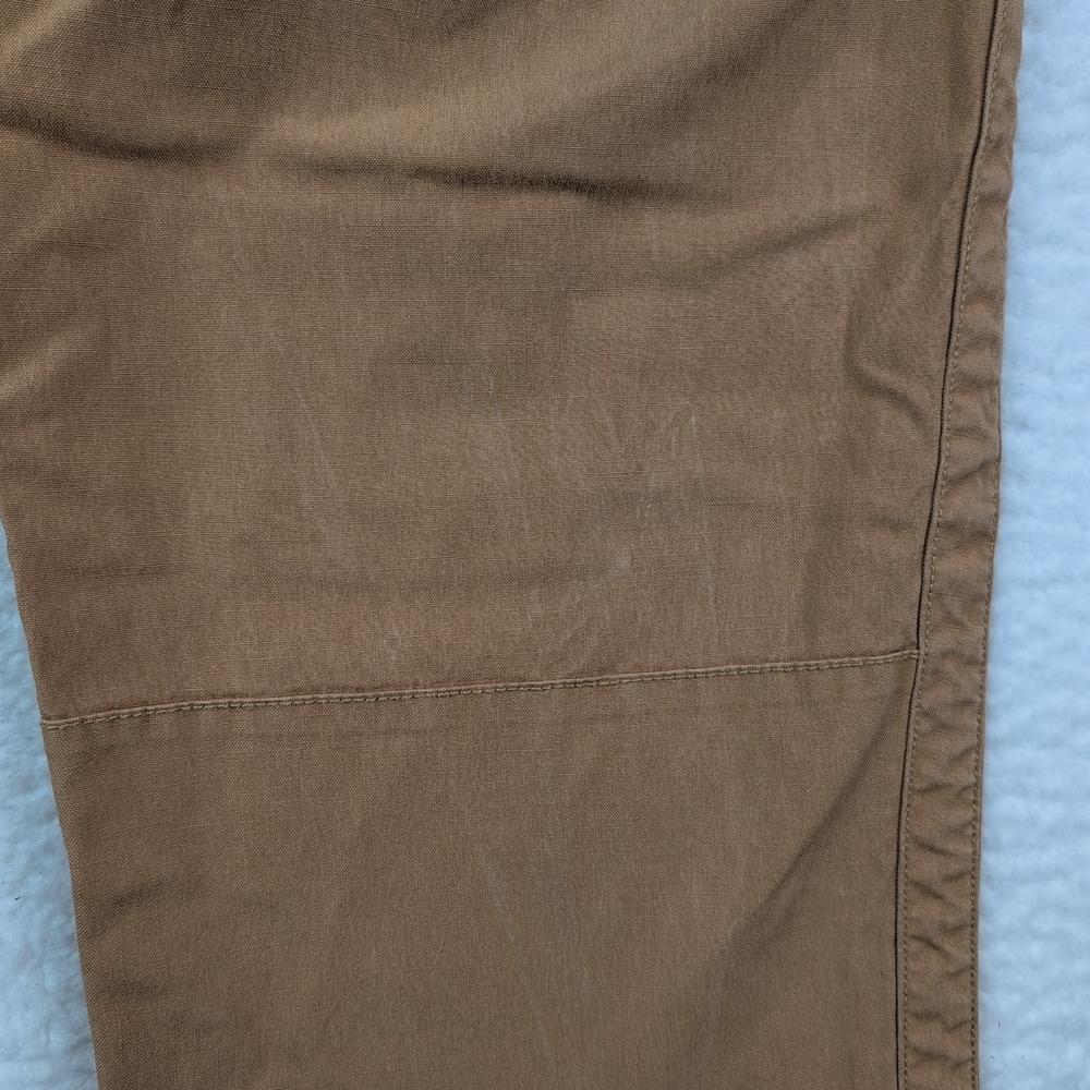 VTG Polo Ralph Lauren Bleecker Pants Men's 36x30 Tan Paratrooper Cargo Cinch - Picture 7 of 11